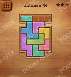 Cheats, Solutions, Walkthrough for Wood Block Puzzle Intense Level 44