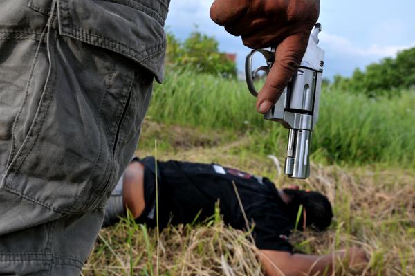 Dorr!!.. Lima Begal Jabung Tewas Ditembak Tim Ranger Polresta Bandar Lampung 