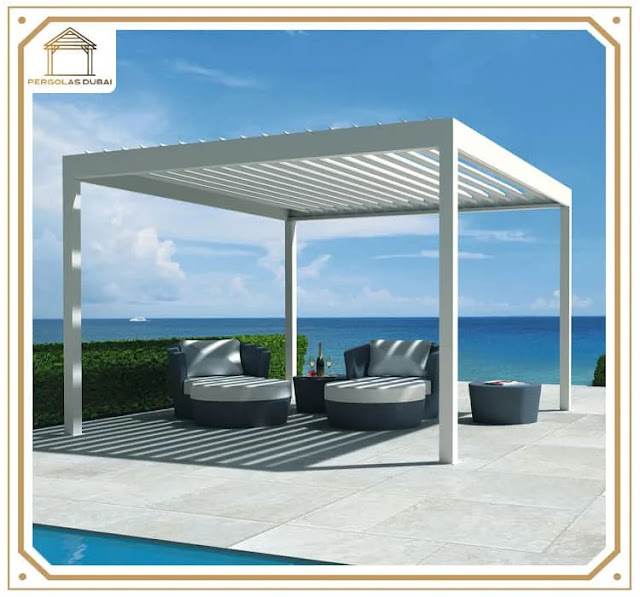 Aluminum Pergola with seating