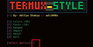 change theme in termux (termux style)