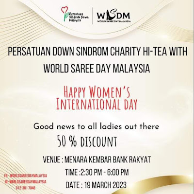 PROGRAM AMAL PERSATUAN SINDROM DOWN MALAYSIA (PSDM) BERSAMA WORLD SAREE DAY MALAYSIA (WSDM)