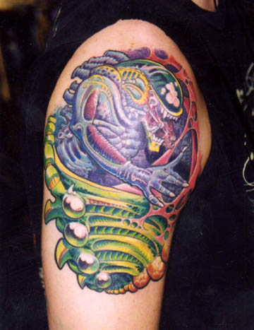 Alien Warrior Tattoos are too common for your taste, why not go for tiger 