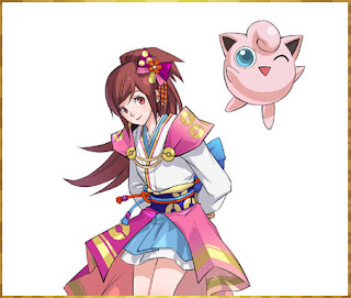 Oichi with Jigglypuff - Pokemon Conquest cute wallpaper