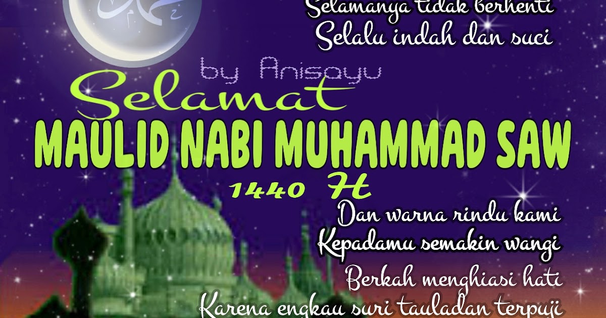  PUISI  CINTA  BY ANISAYU Puisi  Menyambut Maulid Nabi 