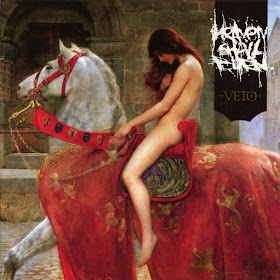 Album cover - naked woman riding horse