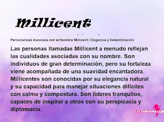 ▷ Significado del nombre Millicent