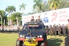 Kapolda Sumbar Pimpin Upacara Hari Bhayangkara ke-79 di Lapangan Istana Gubernur Sumatera Barat.