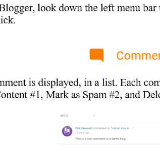 Demo image which is a screen grab of a blog post