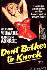 Vintage movie poster Don't Bother to Knock