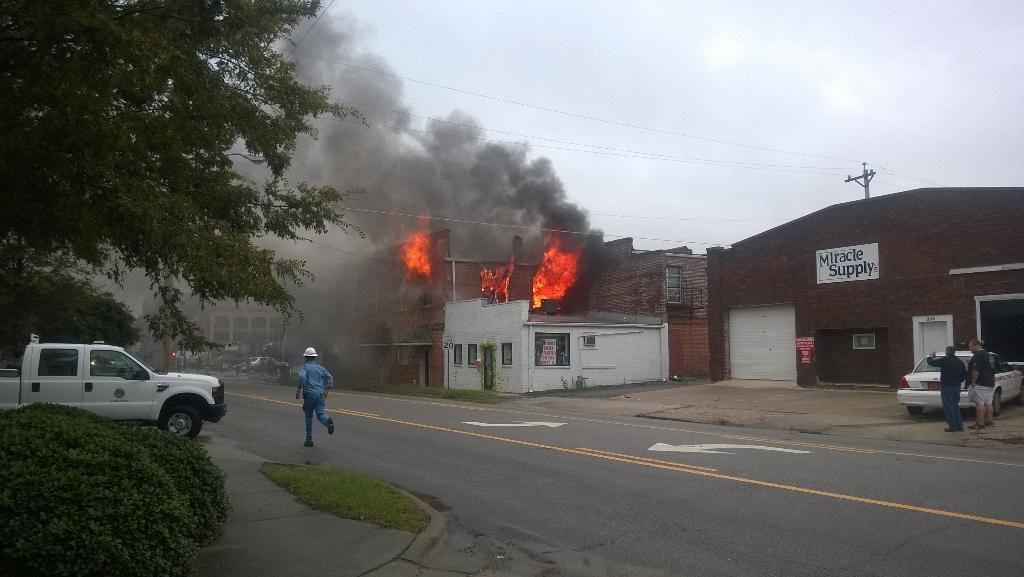 Downtown Lumberton Building Fire