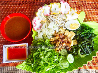 Cara Membuat Gado Gado Siram Saus Bumbu Kacang