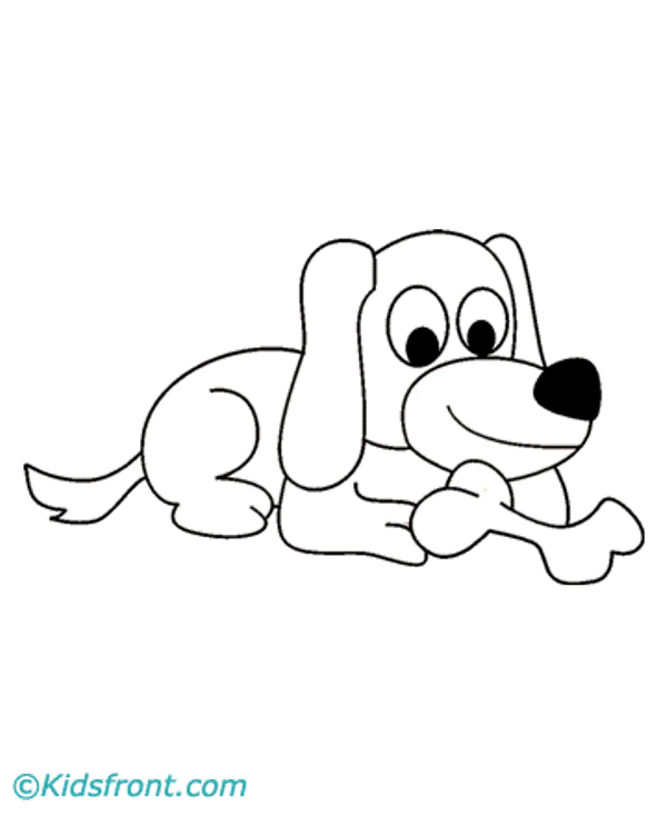 100 Sketsa  Mewarnai Gambar  Anak Anjing  Lucu dan Mudah 