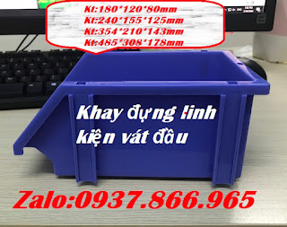 Mua khay đựng ốc vít, khay đựng linh kiện, khay nhựa vát đầu, khya nhựa xếp thành chồng