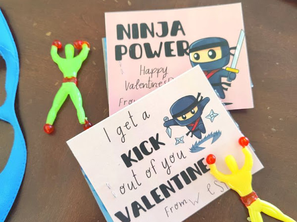 FREE Ninja Valentine Printables