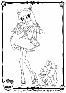 Monster High Coloring Pages on Monster High Rochelle Goyle   Coloring Page For Kids And Adults