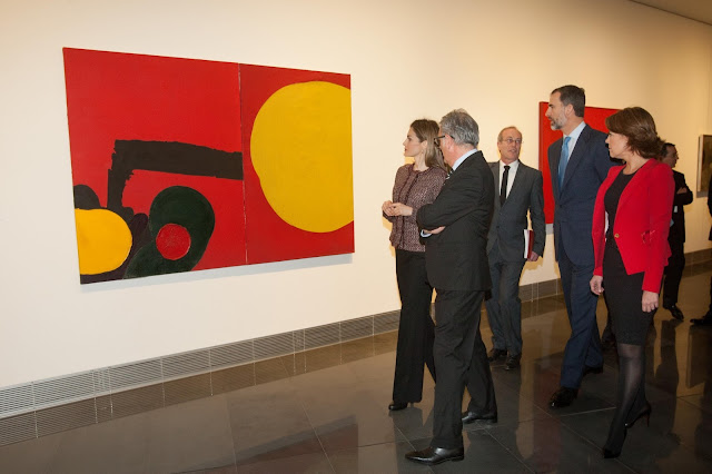 Queen Letizia of Spain attends the opening of the Navarra University Museum 