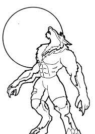 Halloween Werewolves Coloring Pages