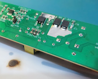 Damaged Resistors on Circuit Board