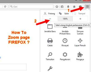 menu zooming firefox