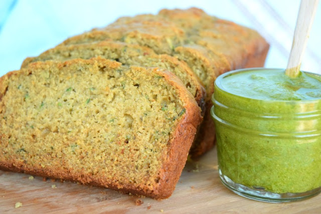 Pesto Zucchini Quick Bread