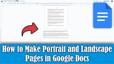 How to Make Portrait and Landscape Pages in Google Docs