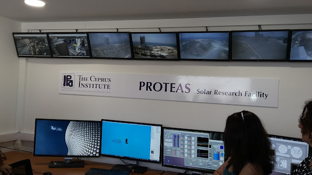 The control room of the Proteas Solar facility in Cyprus