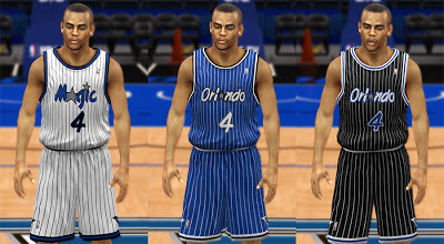 NBA 2K13 Orlando Magic 1990 Throwback Jerseys