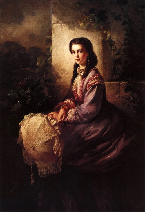 Константин Маковский. Портрет графини С.Л. Строгановой. 1864