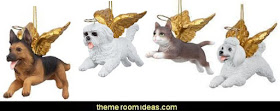 Angelic Dog and Cat Christmas Ornaments  pet gift ideas - gifts for pets - gifts for dogs - gifts for cats - creative gifts for animal lovers‎ - gifts for pet owners pet stuff - cool stuff to buy - pet supplies - pet cookie jars - dog throw pillows - dog themed bedding - cat throw pillows - paw pillows - gifts for cat loving friends - gifts for dog loving friends