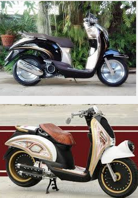 Trend 2019 Modifikasi motor honda matic scoopy keren 