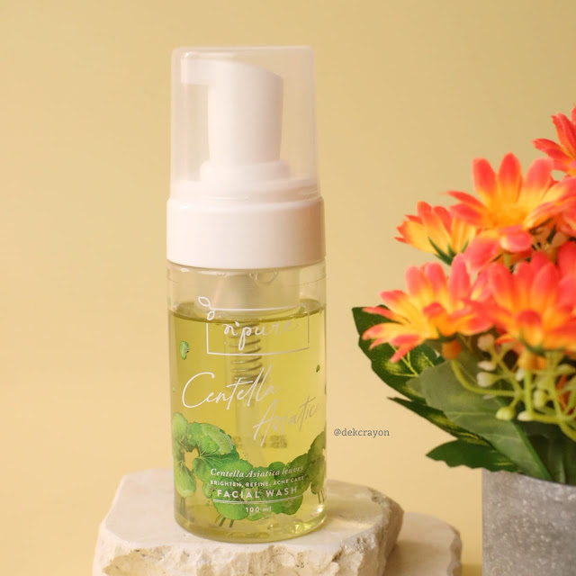 review Npure centella asiatica facial wash untuk kulit berjerawat