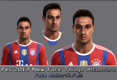 Pes 2013 New Face Thiago Alcantara Face By R.P.M