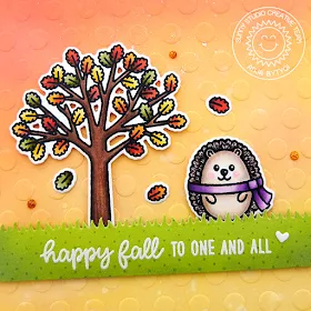 Sunny Studio Stamps: Woodsy Autumn Comic Strip Everyday Dies Fall Themed Card by Anja Bytyqi