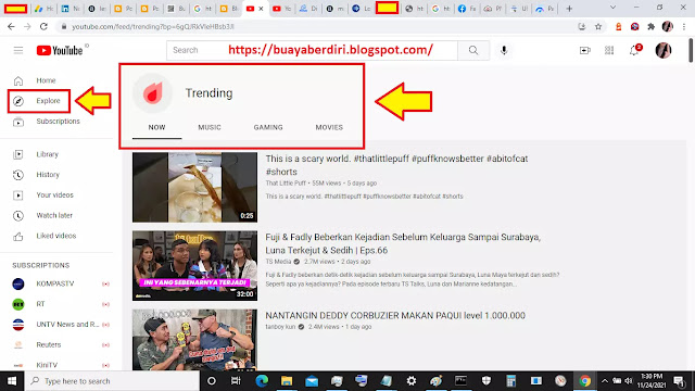 Cara Mengetahui Trending Youtube di Indonesia