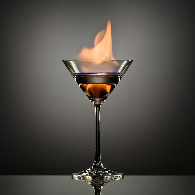 The Flaming Martini by Andrew Vernon
