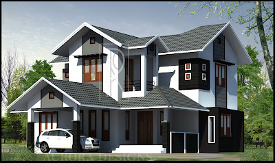 1700 sq ft  4 Bed Room Modern style Home Design