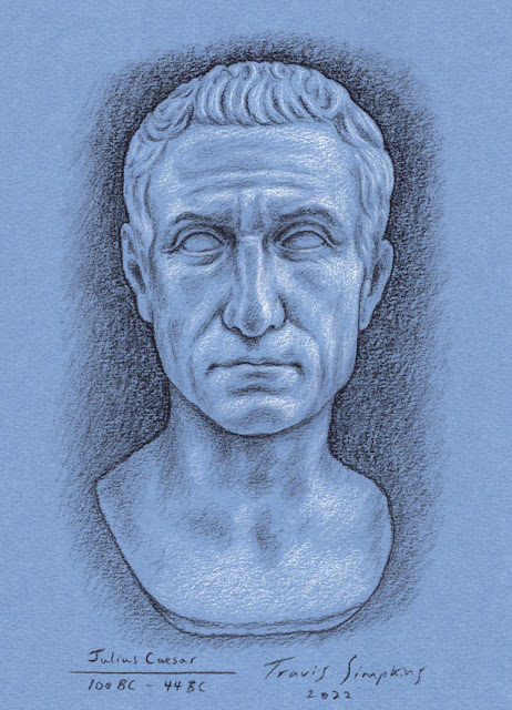 Julius Caesar. Ancient Roman General, Statesman and Dictator. The Ides of March. by Travis Simpkins