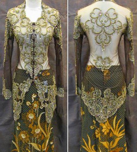 model baju kebaya modern lengan panjang 2015