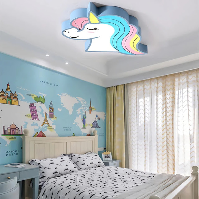 modern children's bedroom ceiling design ideas