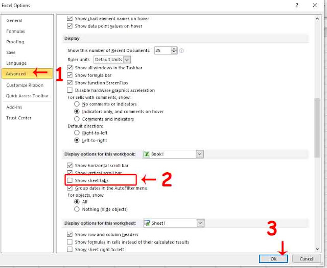 Cara Menyembunyikan Sheet Tabs Di Excel 2010