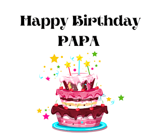 happy birthday papa on cake