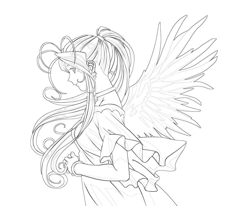 belldandy-beautiful-coloring-pages