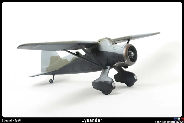 Le capot moteur du Lysander d'Eduard au 1/48.