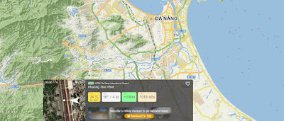 다낭 국제 공항의 기온과 바람 상세 보기