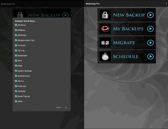Software untuk backup android Software backup ponsel