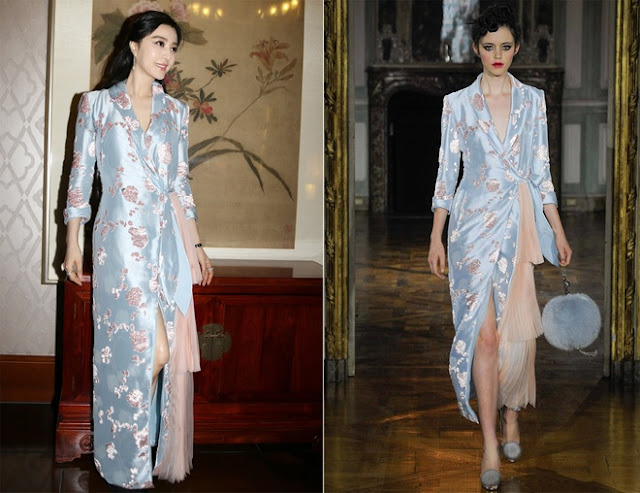 Thiết kế cảm hứng váy ngủ trong bộ sưu tập Thu Đông 2015 của Ulyana Sergeenko được lòng người đẹp. 