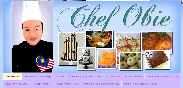 Template Blog Chef Obie, Blog Bingkisan Hati, Portfolio, tempahan edit/design/customize blog, tempahan edit blog murah, Tempahan Design Watermark Murah, tempahan design banner blog murah, tempahan design doodle murah, 