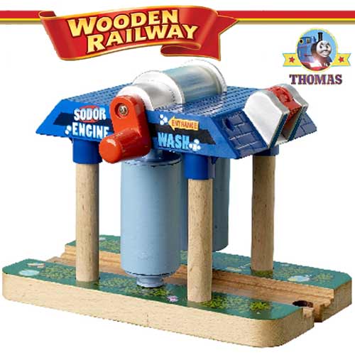 Realistic model Sodor Wash down Thomas the train Wooden Railway toy 