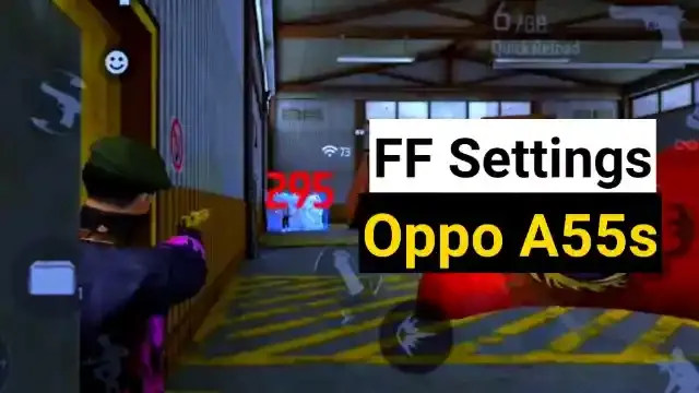Oppo A55s free fire settings for headshot: Sensi and dpi