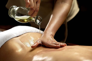 oil body massage service -orange spa